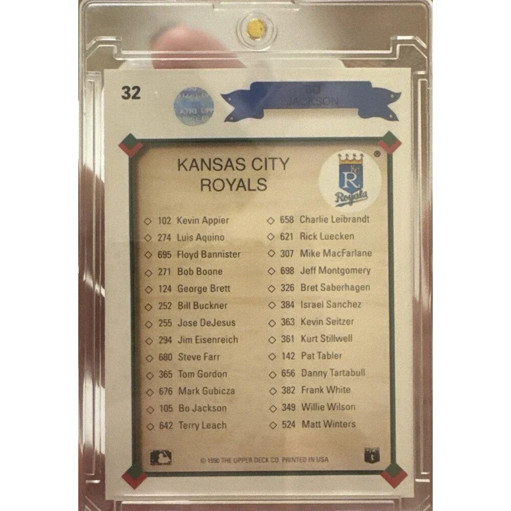 Bo Jackson- 1990 Upper Deck #32 Kansas City Royals MLB